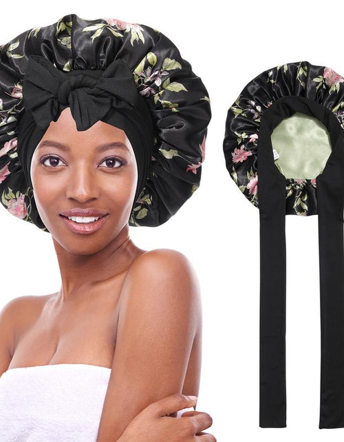 Load image into Gallery viewer, Silk-Like Satin Double-Layer Hair Cap