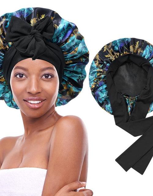 Load image into Gallery viewer, Silk-Like Satin Double-Layer Hair Cap